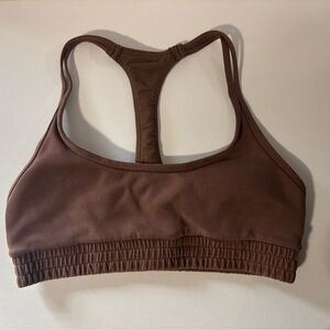 BuffBunny Chocolate Racerback Sports Bra